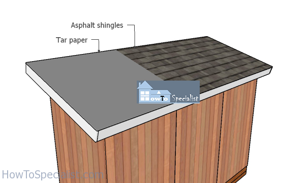 Fitting-the-shed-roofing