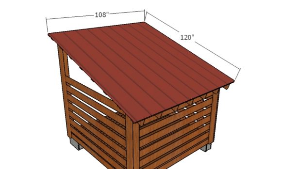 8x8 Firewood Shed Plans - 2 1/2 Cord Storage