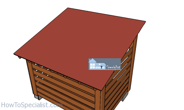 Fitting-the-shed-roofing
