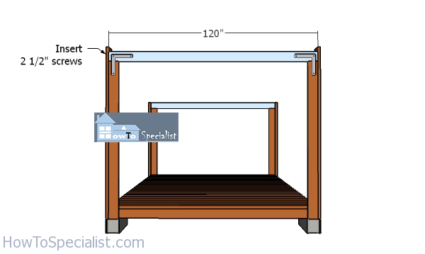 Fitting-the-top-beams---4-cords-shed