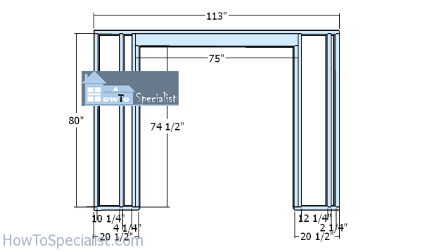 Framing-the-front-wall