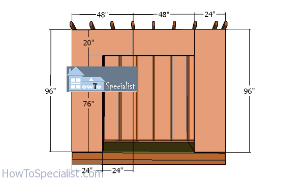 Front-wall-panels---garden-shed