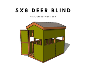 5×8-deer-blind-plans-FI | HowToSpecialist - How to Build, Step by Step ...