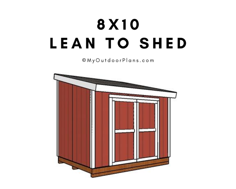 8×10 Lean To Shed Plans Howtospecialist How To Build Step By Step Diy Plans 8783
