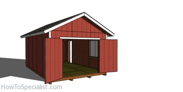 12x20 Shed Plans - interior