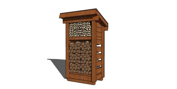 2x3 firewood shed