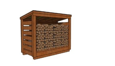 3x6 firewood shed