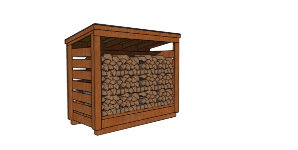 3x6 firewood shed