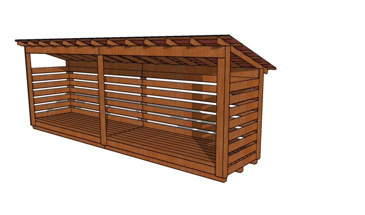 4 cord discount wood shed plans