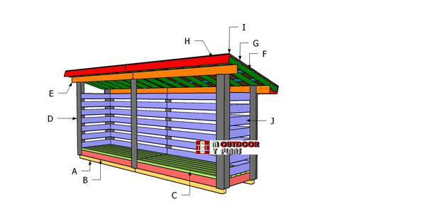 Building-a-3x16-firewood-shed