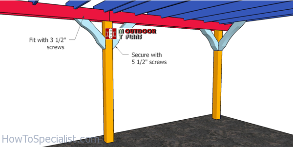 Fitting-the-braces-to-pergola