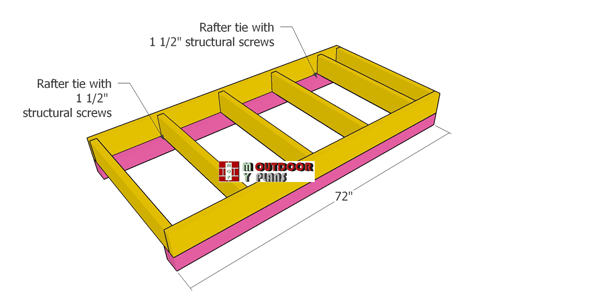 Fitting-the-skids---3x6-firewood-shed