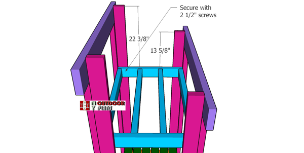 Fitting-the-top-frame---2x3-firewood-shed