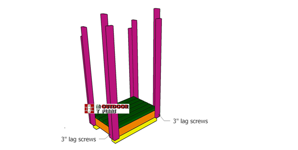 Securing-the-corner-posts