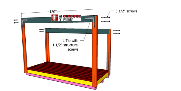 Support-beams---4x10-shed