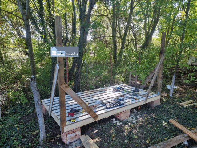 Front-posts-for-firewood-shed