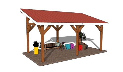 10x20 Lean to Pavilion Plans