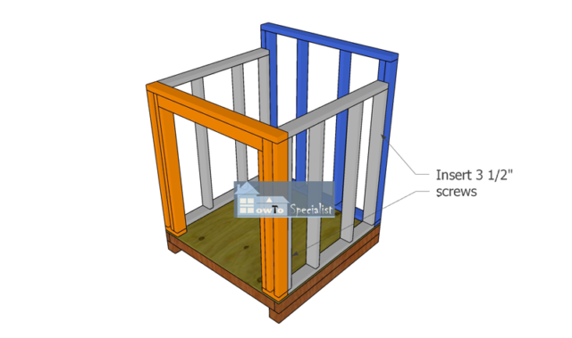 Assembling-the-shed-frame