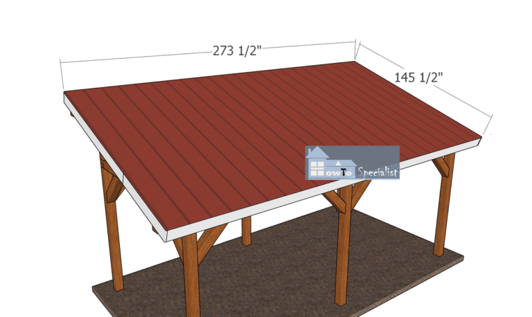 10×20 Lean To Pavilion Plans Pdf Download 1866