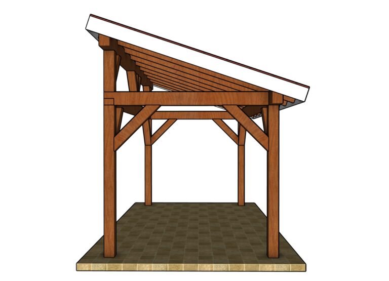 8×16 Lean to Grill Gazebo – DIY Plans | HowToSpecialist
