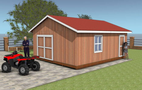 20×24-Shed-Plans | HowToSpecialist - How to Build, Step by Step DIY Plans