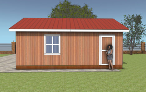 20×24-Shed-Plans—side-view | HowToSpecialist - How to Build, Step by ...