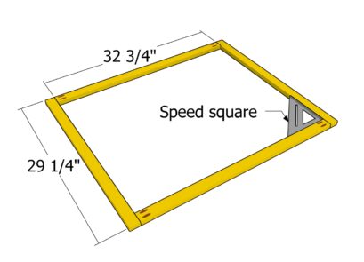 Assembling lid frame