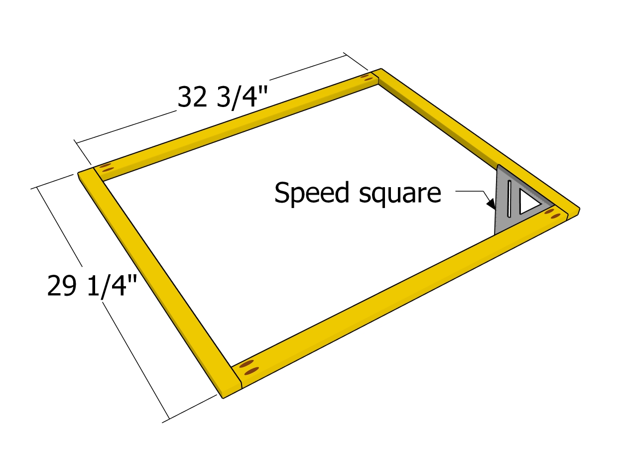 Assembling lid frame