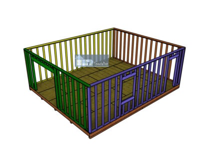 Assembling-the-shed-frame