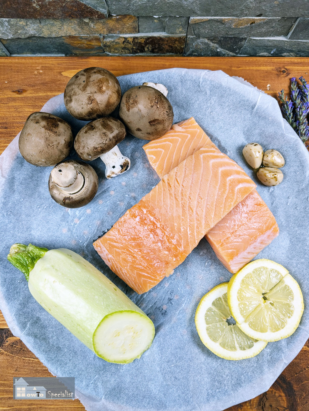 Ingredients-for-salmon-with-mushrooms