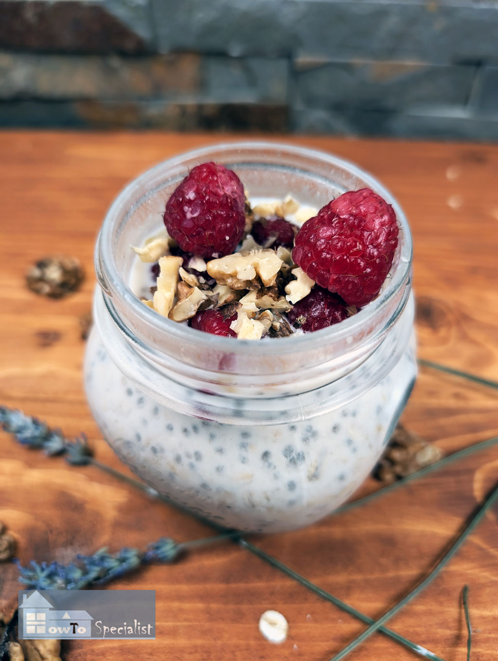 Serving-the-oats-with-chia-seeds