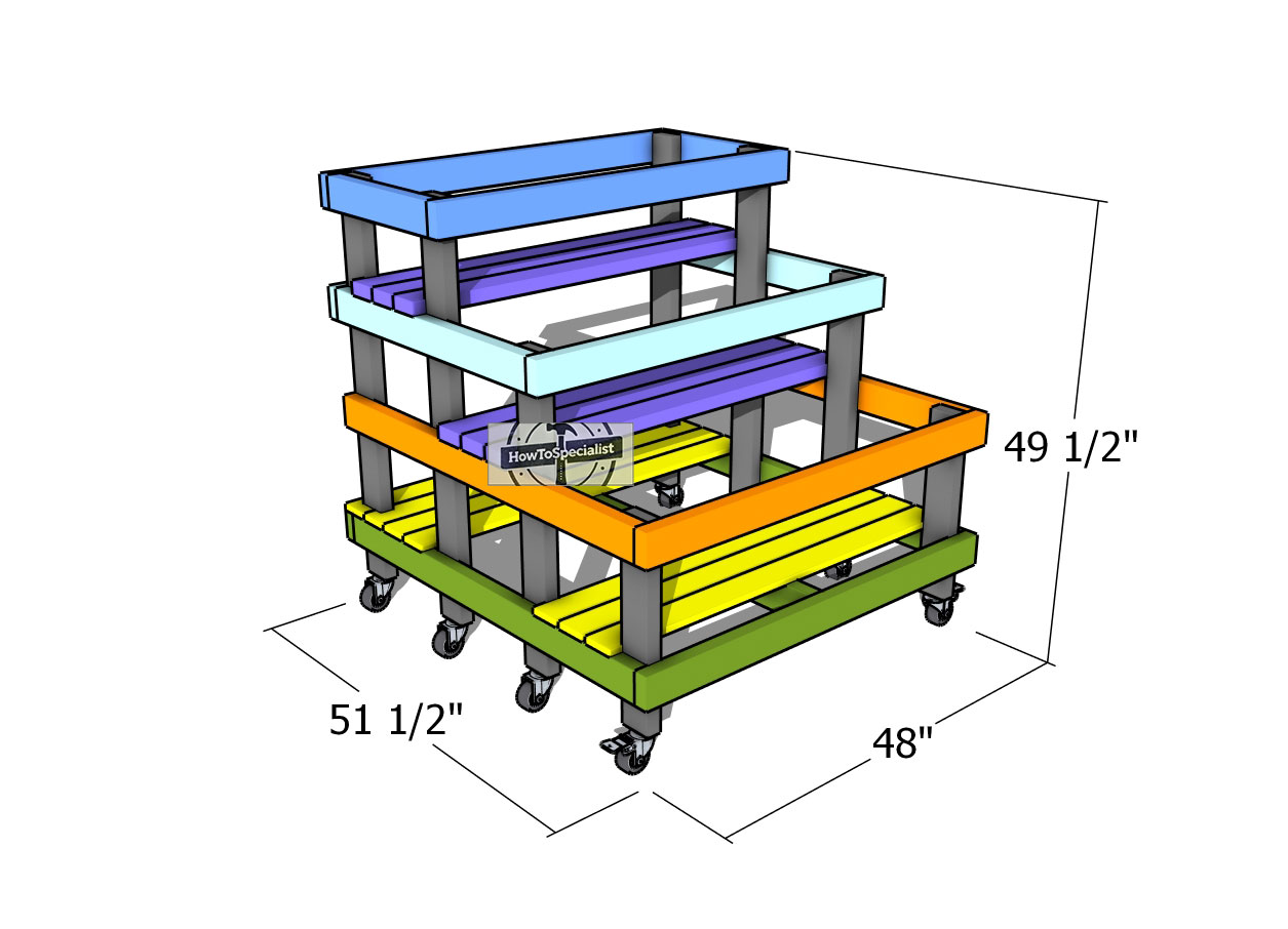 9-bucket-garden-stand-plans---dimensions