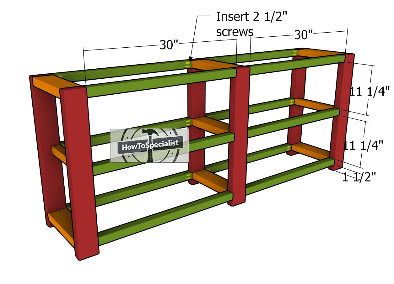 Assembling-the-frame-of-the-console-table