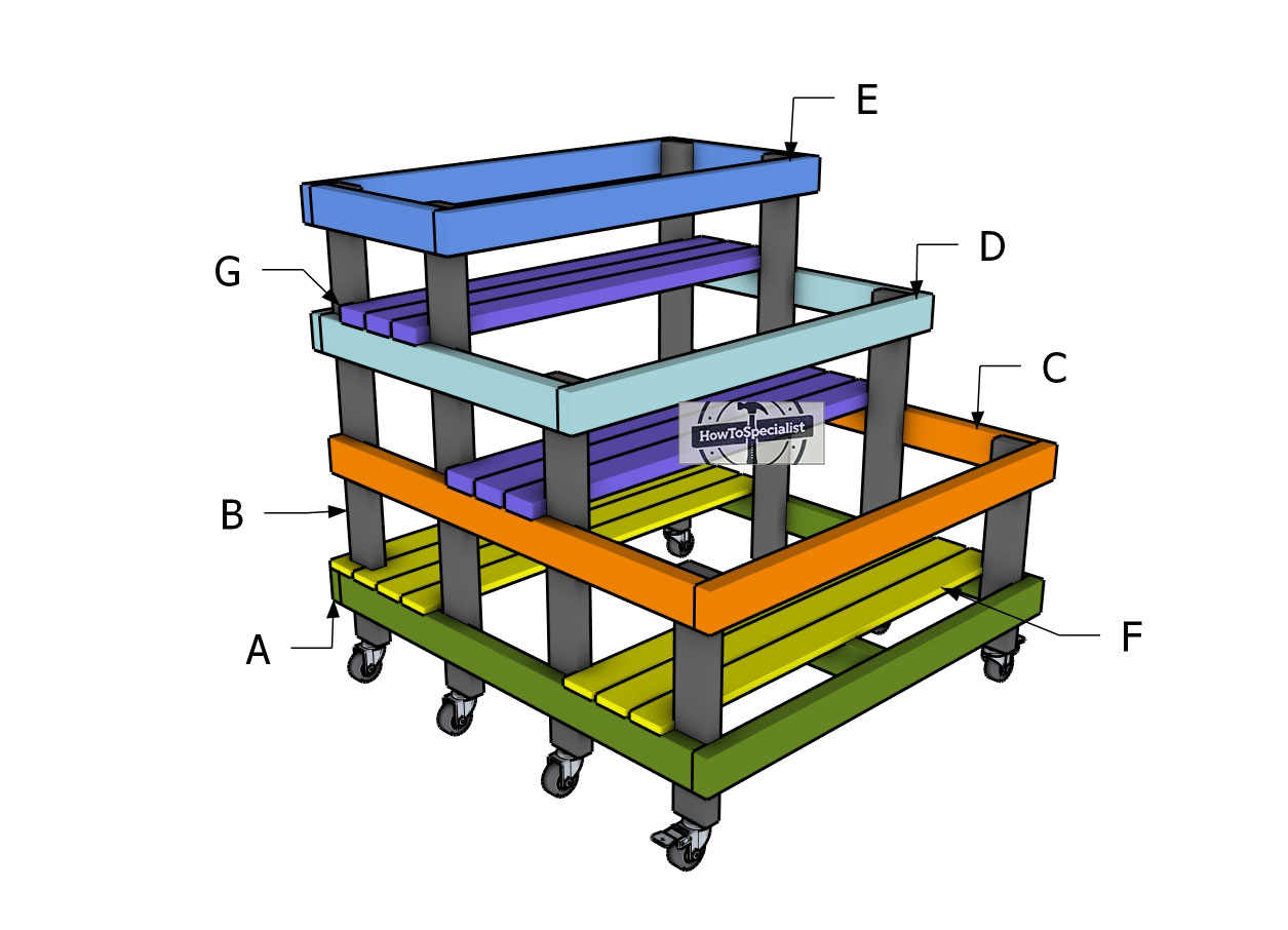 Building-a-9-bucket-garden-stand