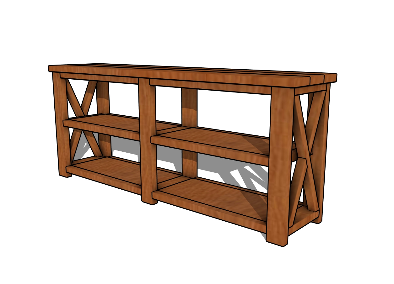 Farmhouse Console Table Plans