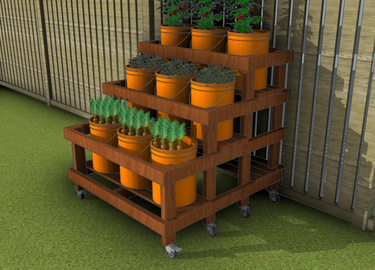 How to build a tiered garden stand