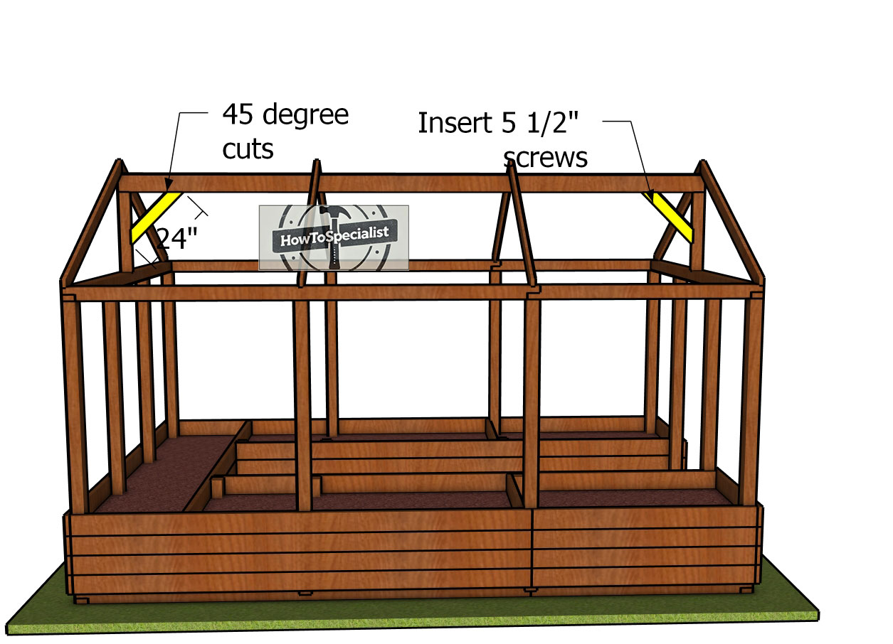 Ridge-beam-braces