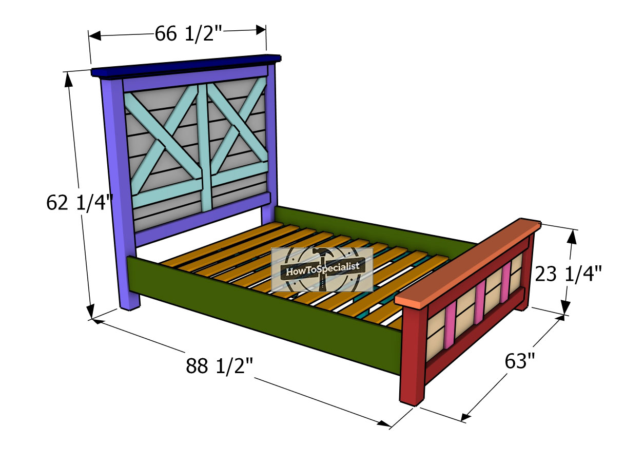 Farmhouse-bed-frame---dimensions