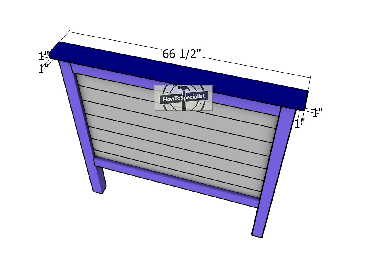 Fitting-the-top-trim---headboard