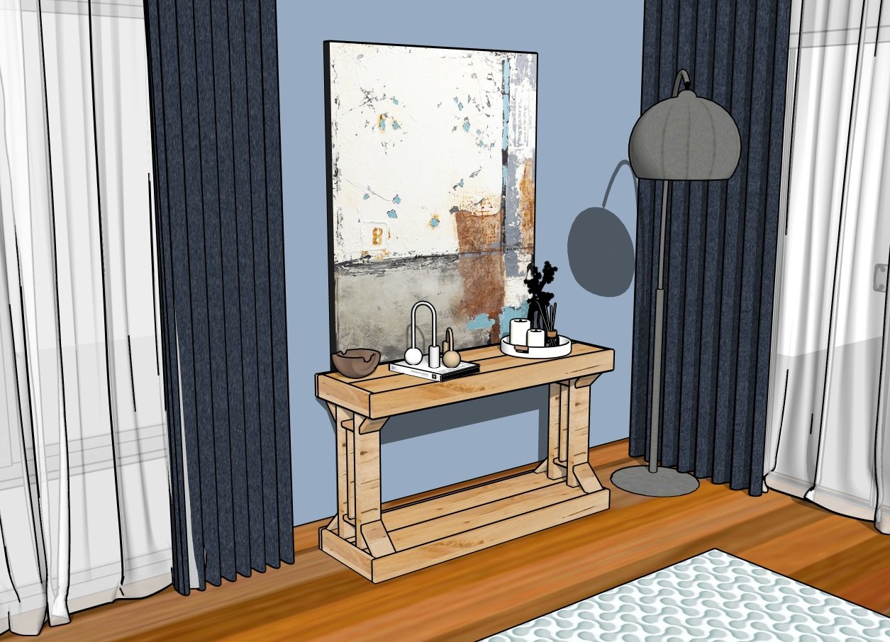 Modern console table plans