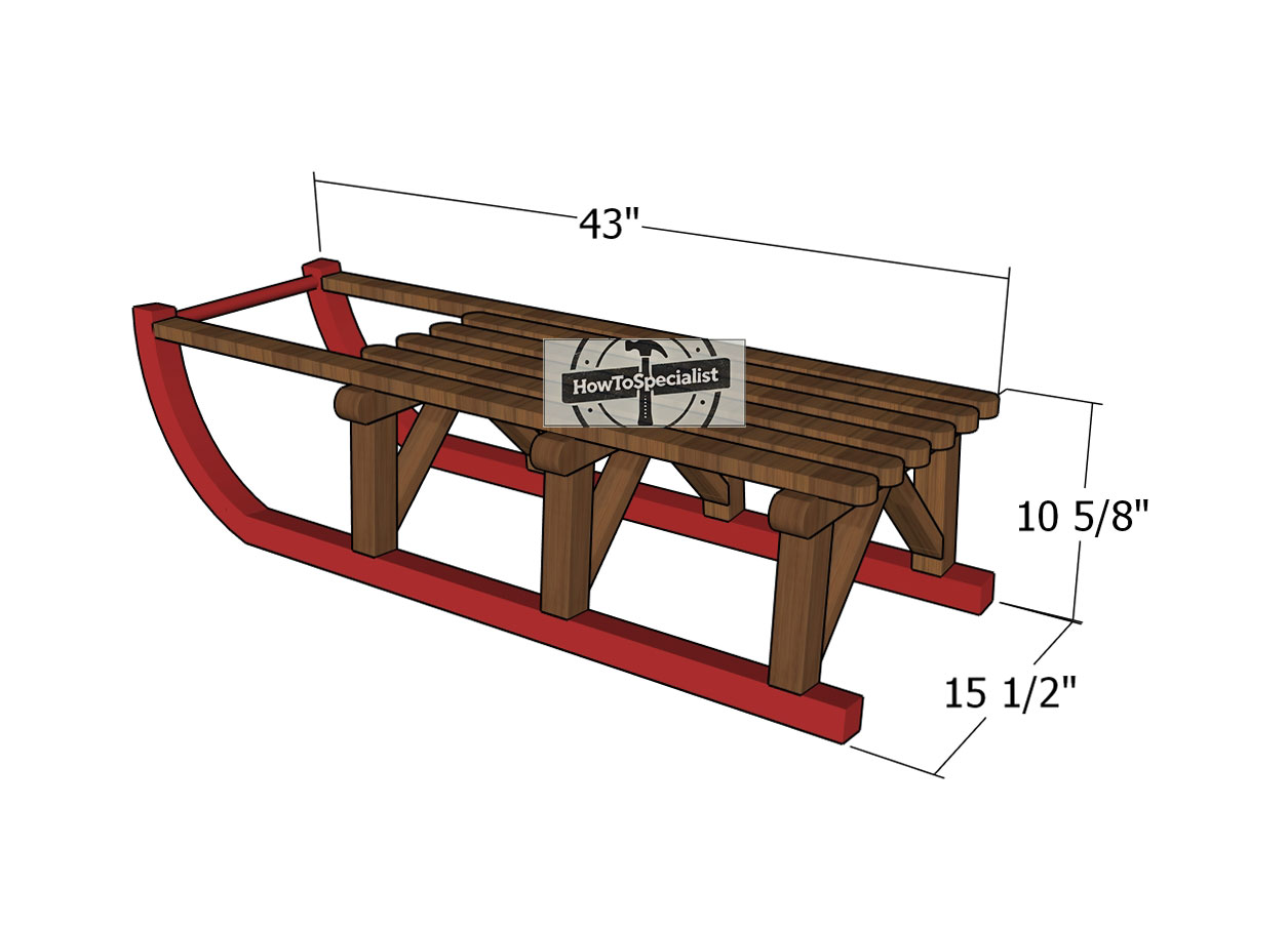 Christmas-sled---dimensions