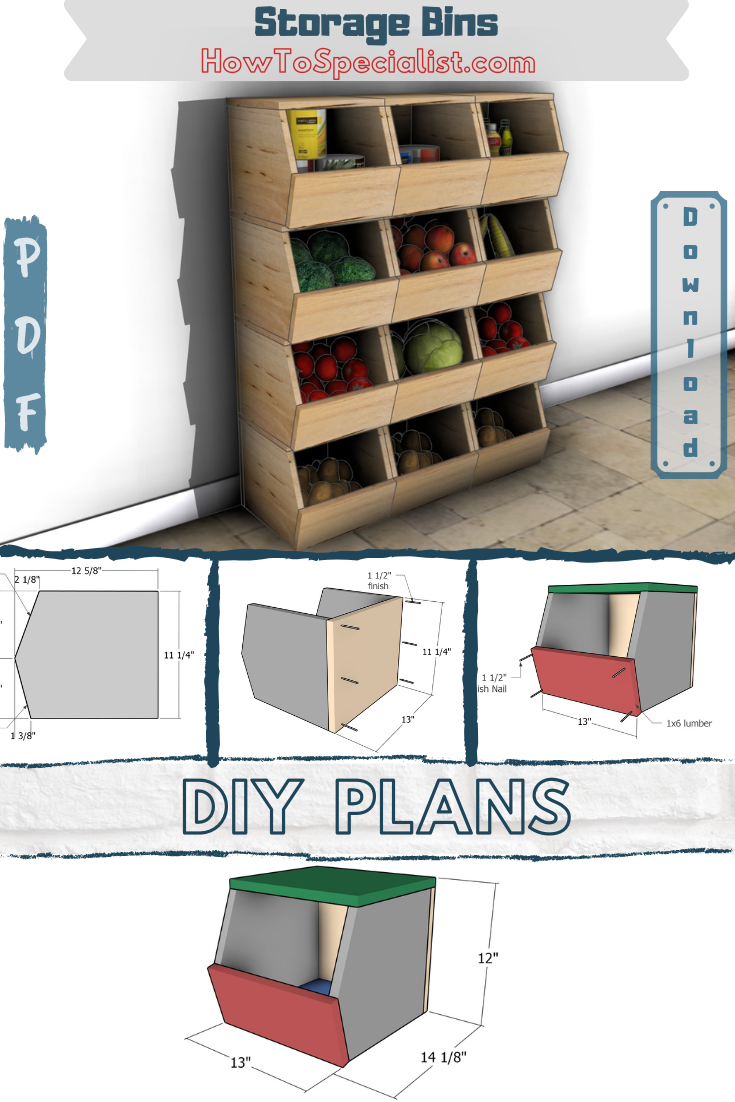 DIY Stackable bin crate plans