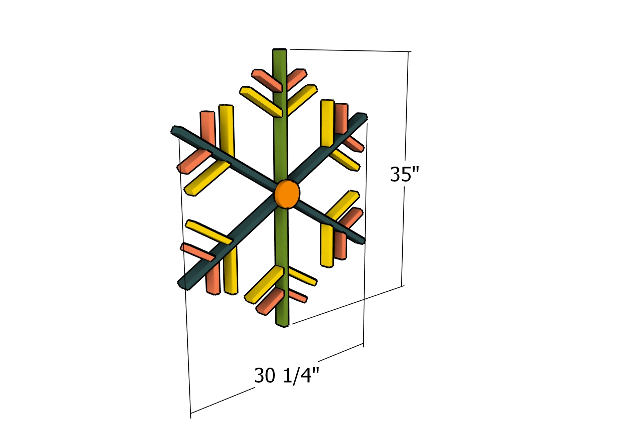 DIY Wood flake - dimensions