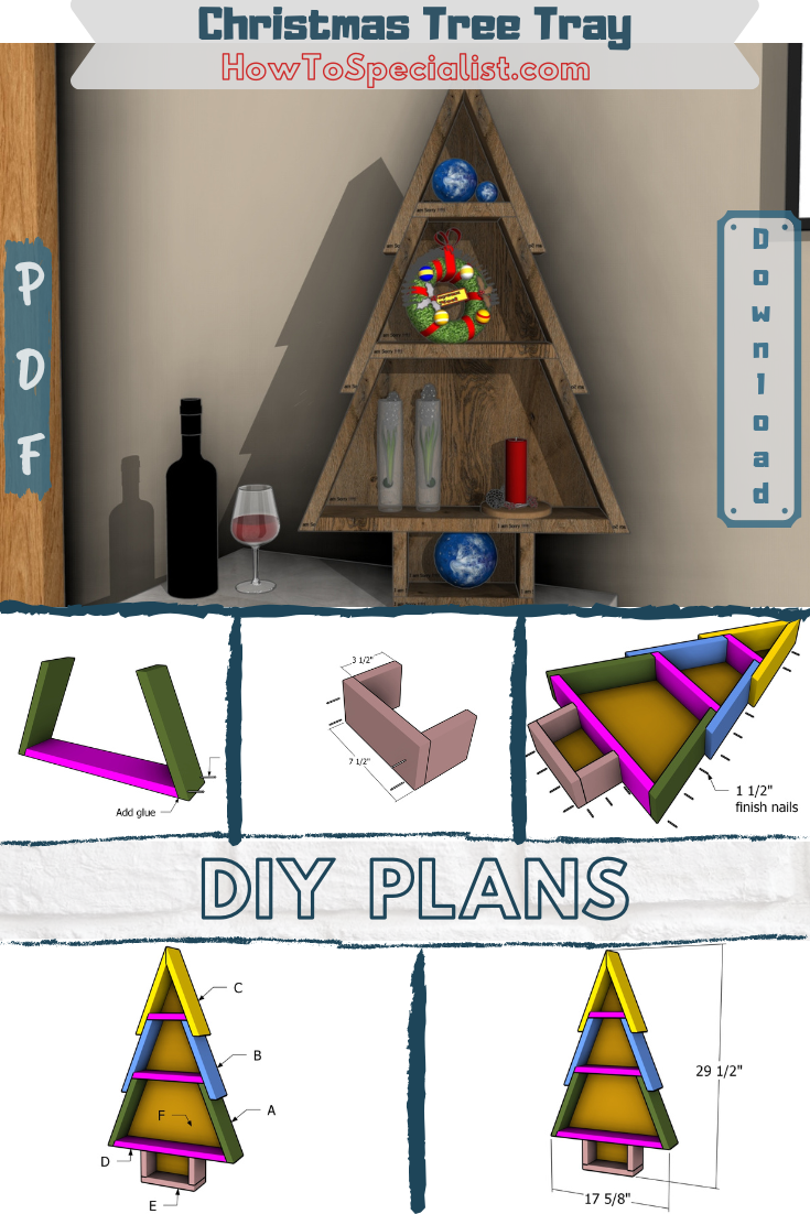 How to build a Christmas tree tray