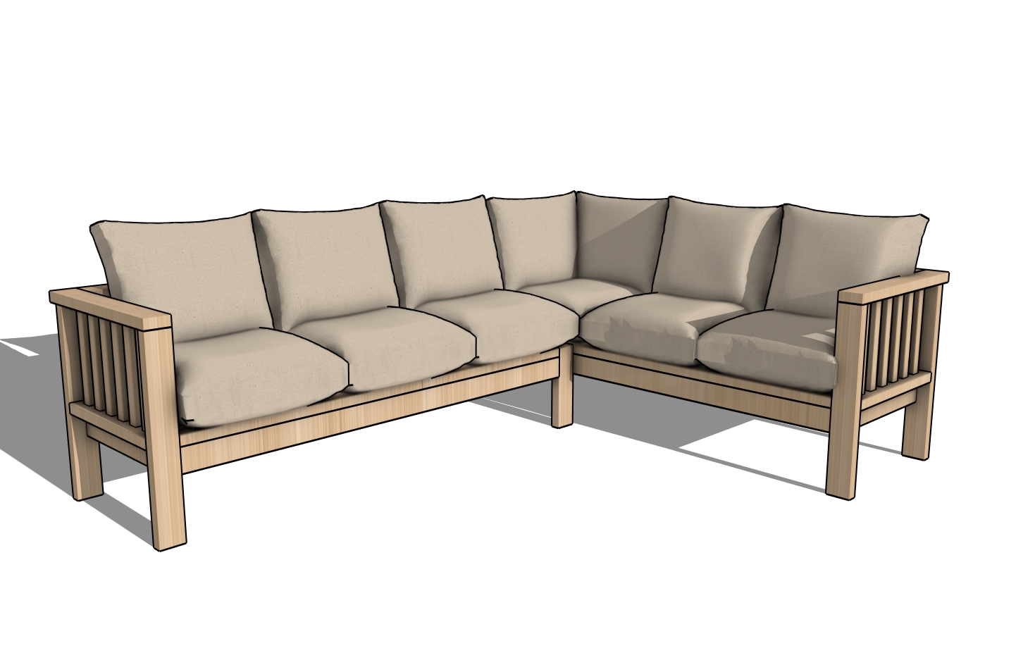 How to make an outdoor sectional