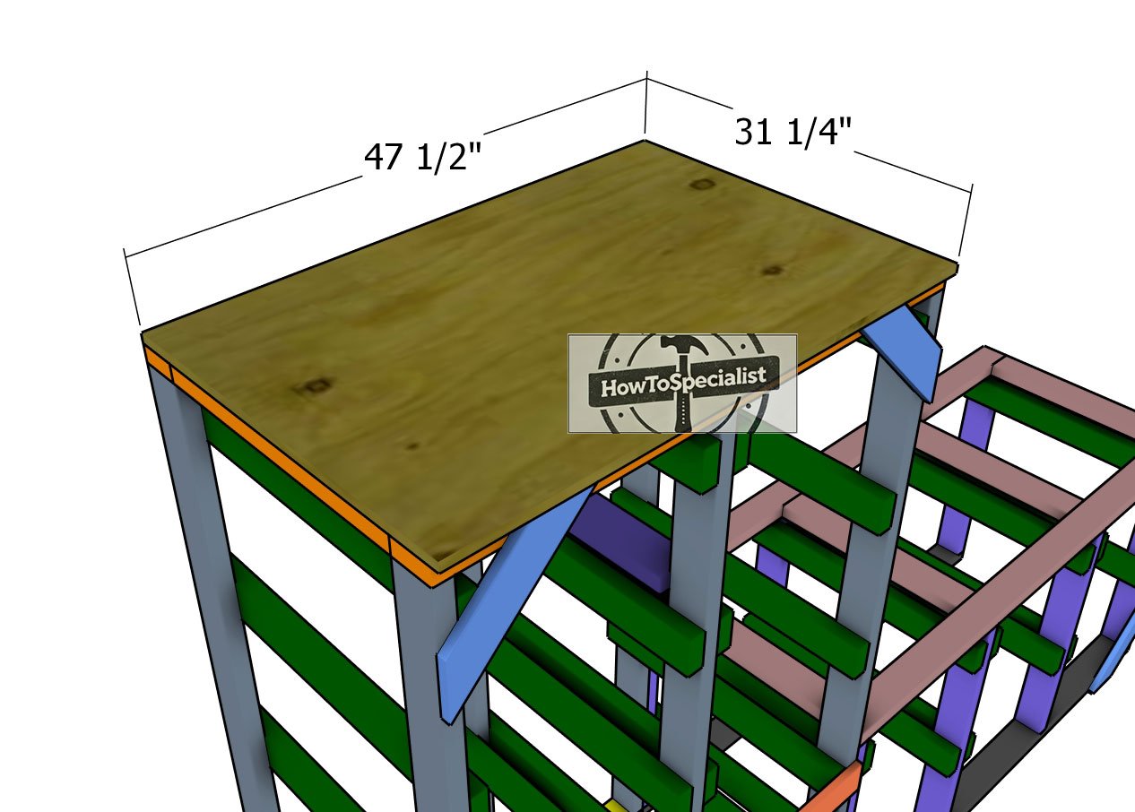 Storage rack top