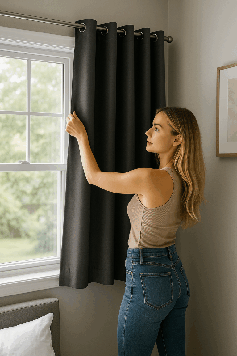 Curtains to window | HowToSpecialist - How to Build, Step by Step DIY Plans