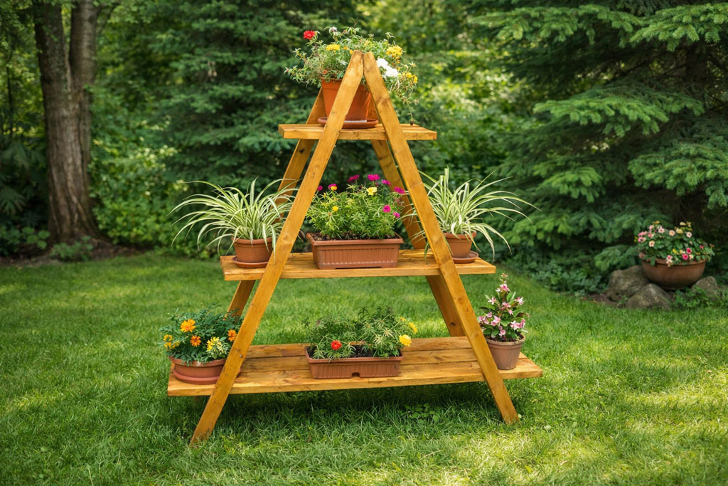 How to build an a-frame plant stand